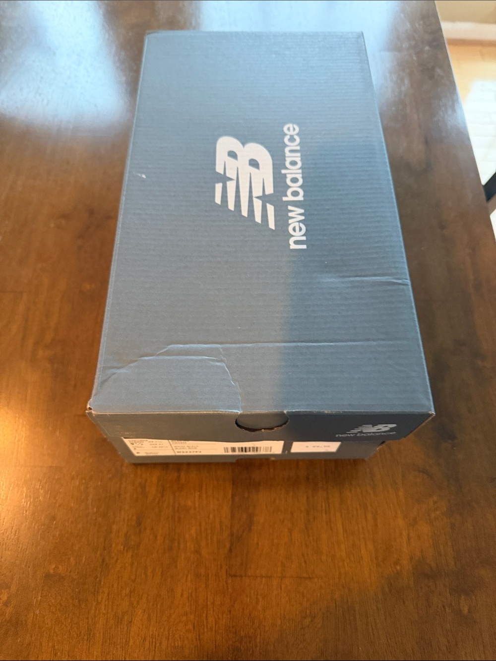 New Balance Women's White and Tan Leopard Accent Sneakers - Picture 9 of 10